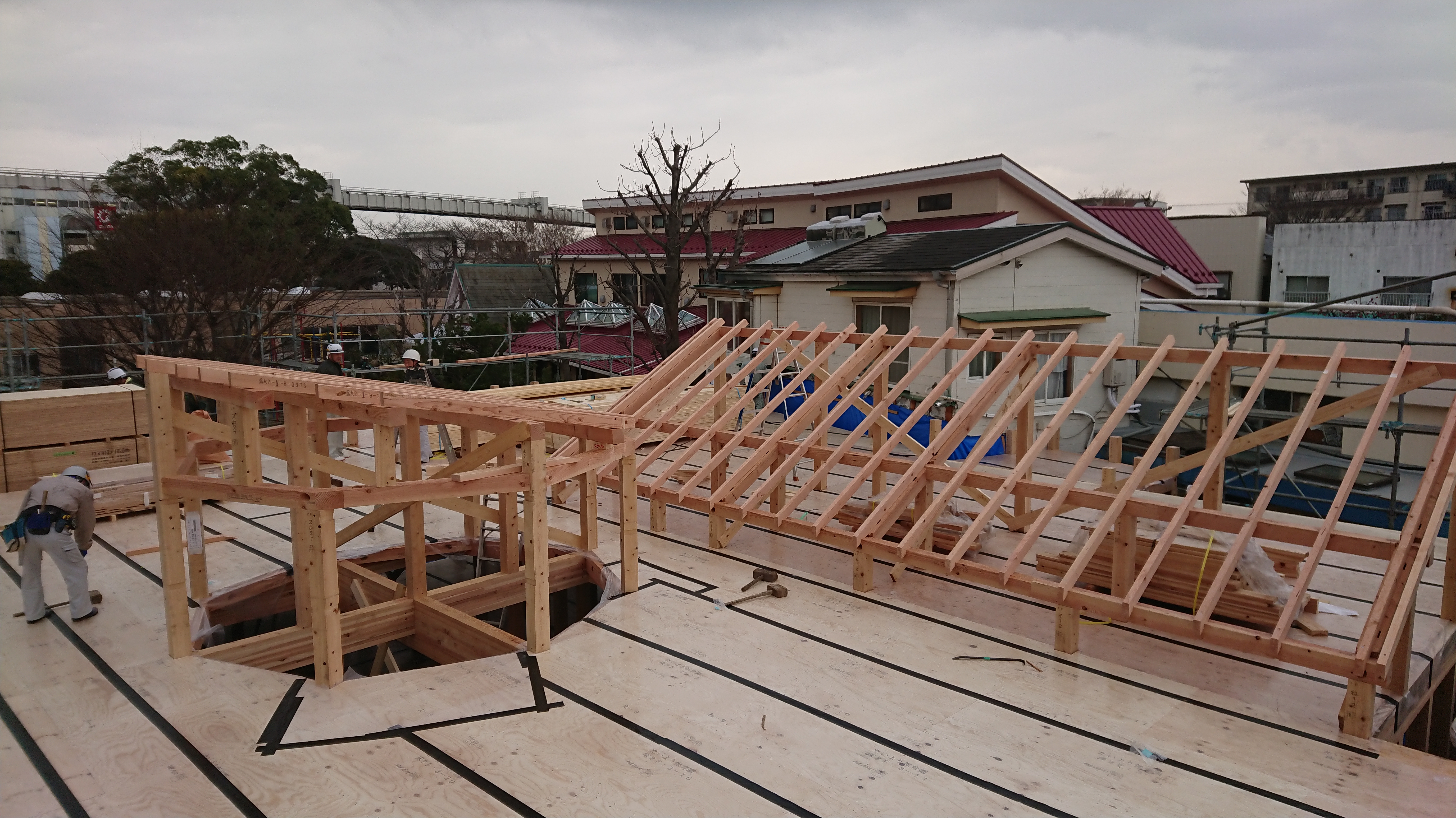 千葉市の保育園組み立て完了