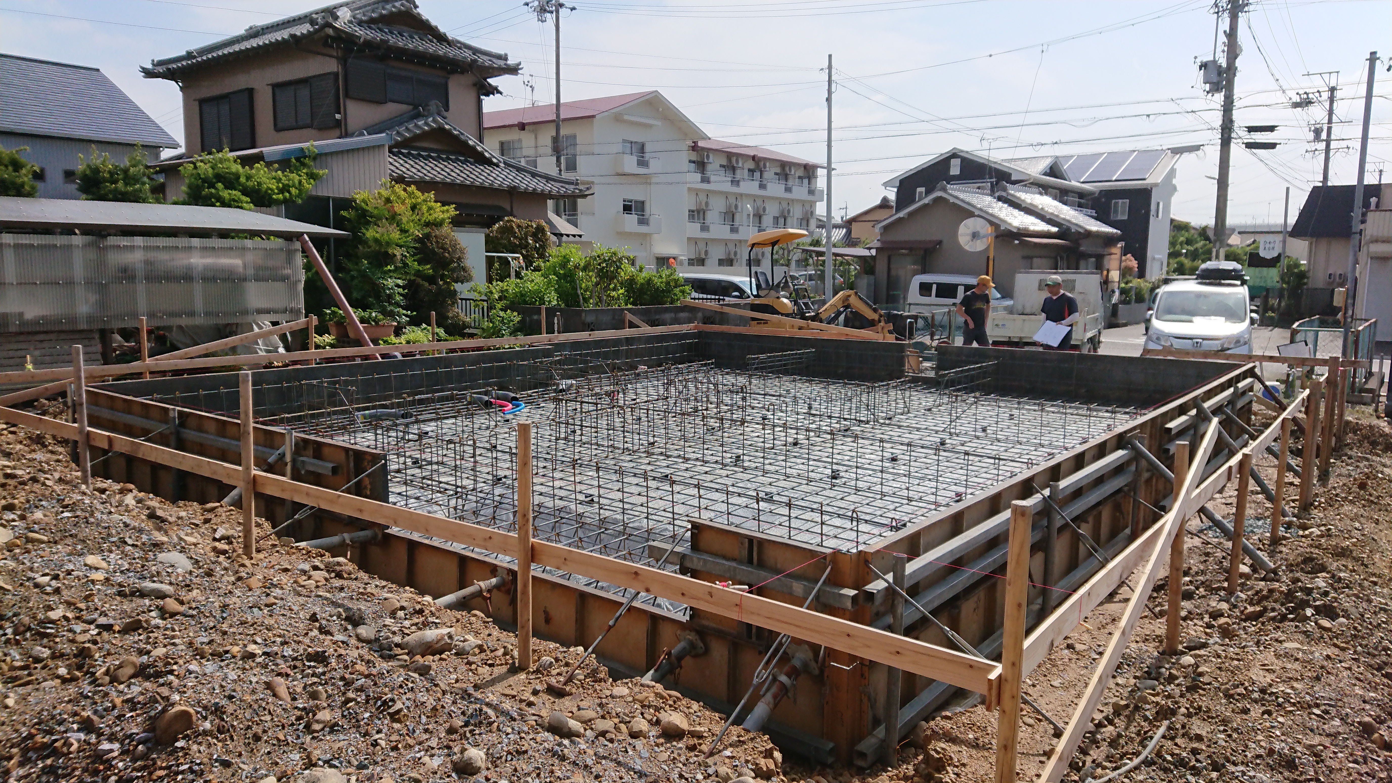 本日は配筋検査
